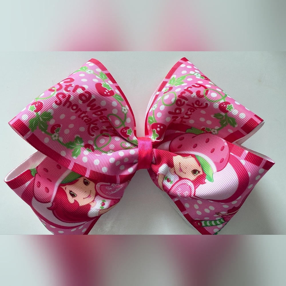 Girl's Strawberry Shortcake Pink Hair Bow